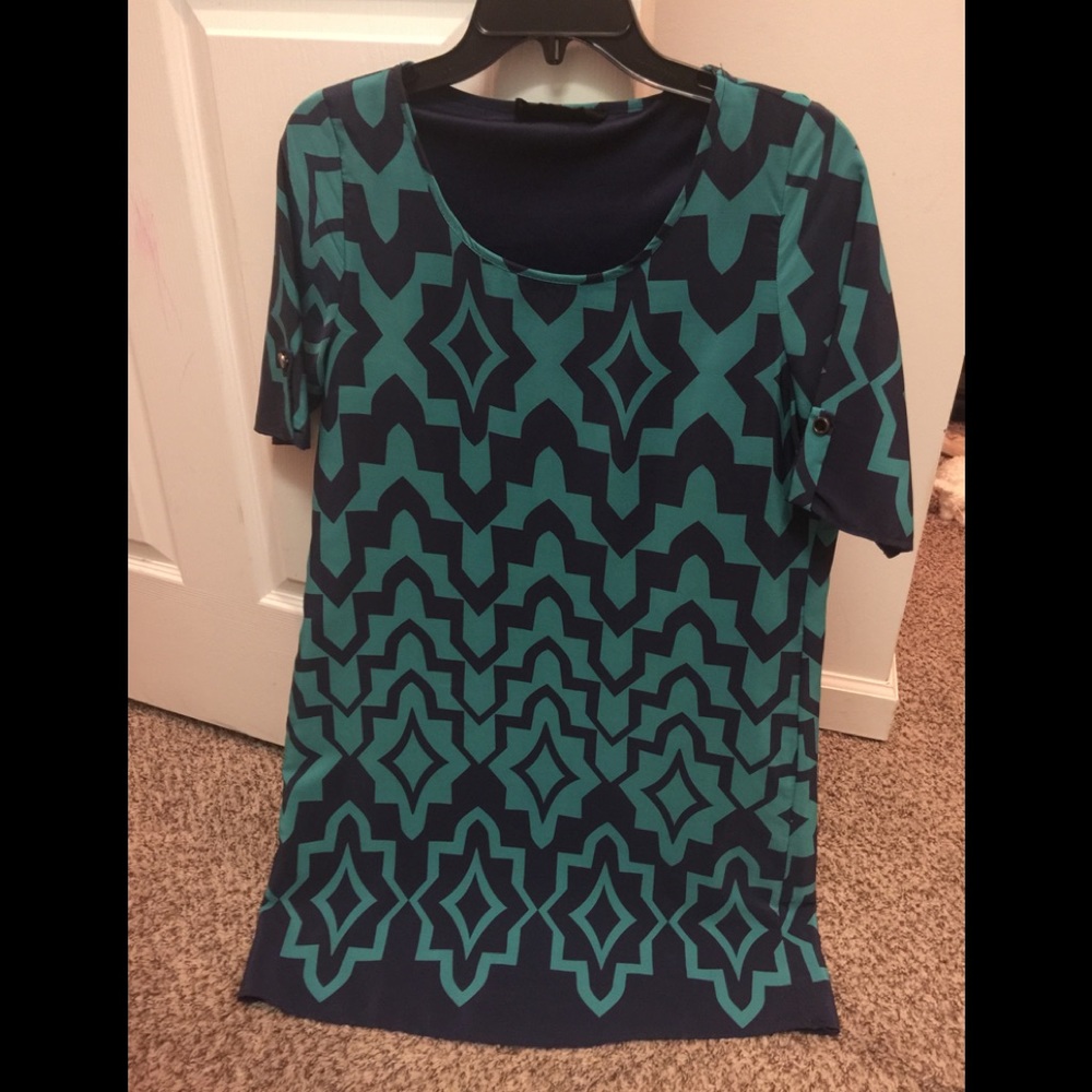 Boutique green and blue dress